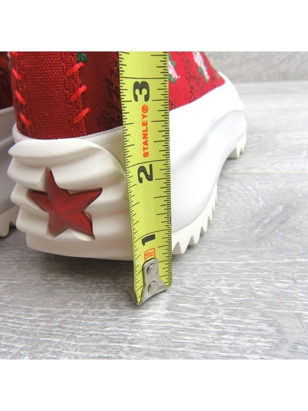 Converse Run Star Hike Platform Rose Cross Stitch Women's Size 8 NEW - Picture 9 of 16